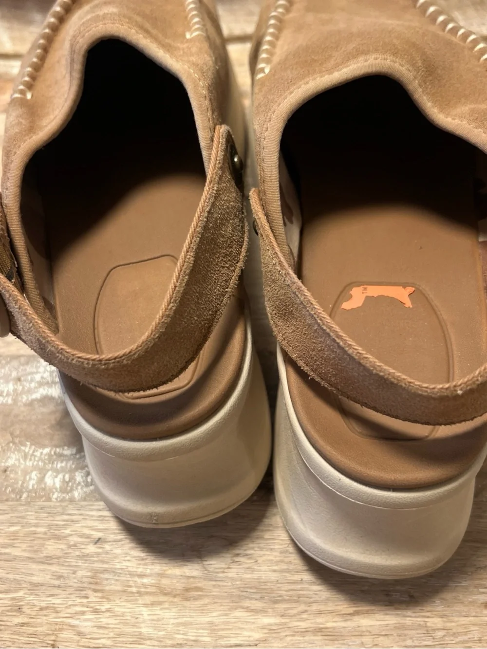 Hey Dude suede platform